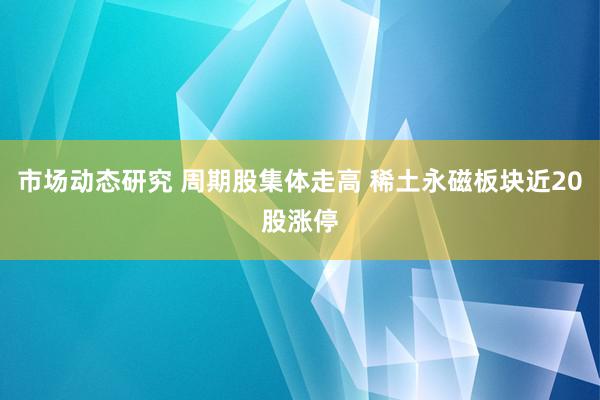 市场动态研究 周期股集体走高 稀土永磁板块近20股涨停