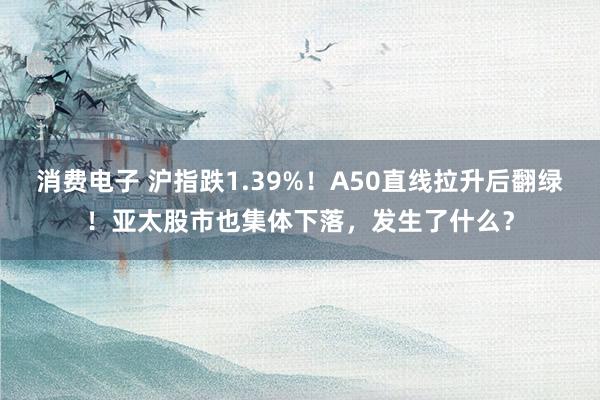 消费电子 沪指跌1.39%！A50直线拉升后翻绿！亚太股市也集体下落，发生了什么？