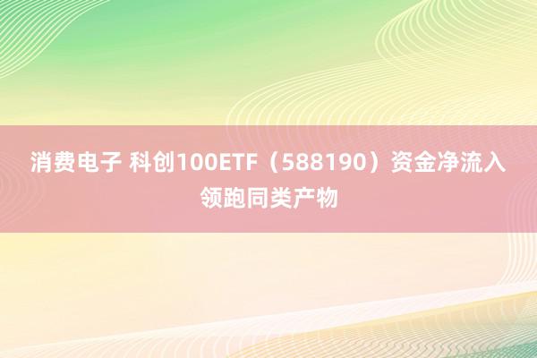 消费电子 科创100ETF（588190）资金净流入领跑同类产物