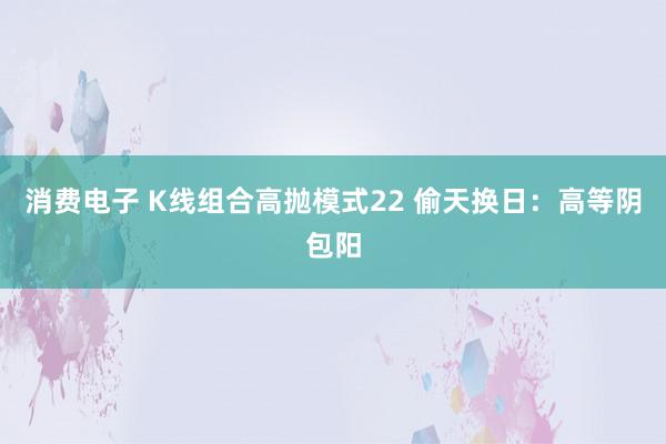 消费电子 K线组合高抛模式22 偷天换日：高等阴包阳