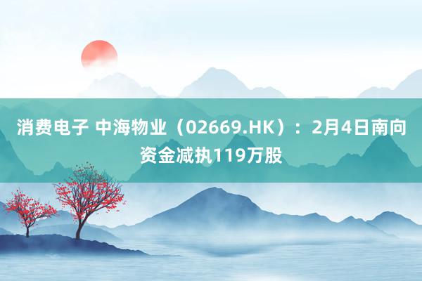 消费电子 中海物业（02669.HK）：2月4日南向资金减执119万股