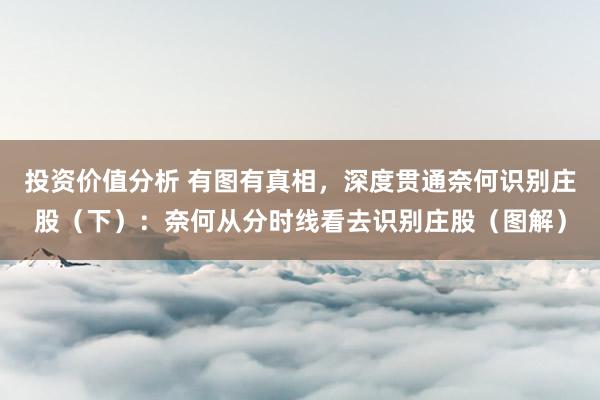 投资价值分析 有图有真相，深度贯通奈何识别庄股（下）：奈何从分时线看去识别庄股（图解）